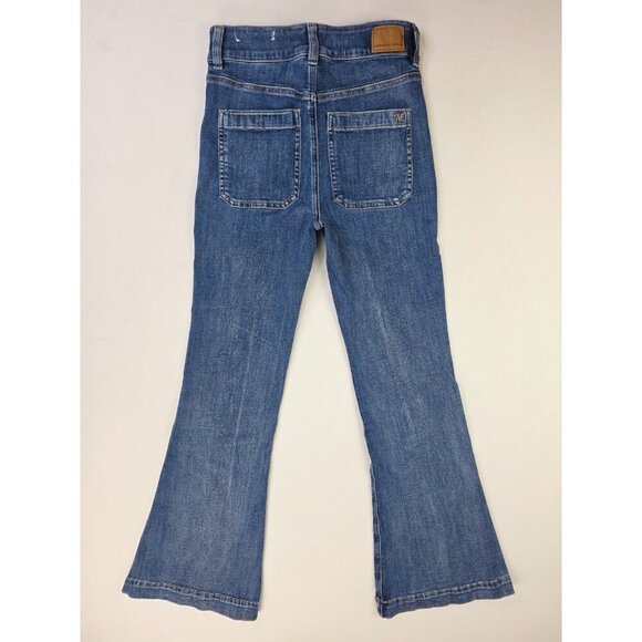 American Eagle Outfitters Size 4 Regular Womens 30" Inseam Super High Rise Flare - Picture 1 of 13